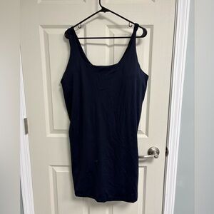 NWT Old Navy Women’s 2x Navy Blue Active Powersoft Tank Dress with Shelf bra